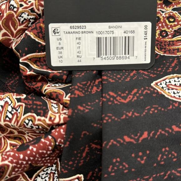 NWT Miraclesuit Mendhika Tamarind Brown Bandini Tankini Top Size 8 - Picture 6 of 6